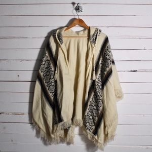 Handmade Hooded Wool Shawl